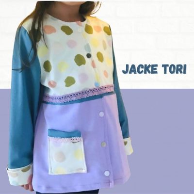 Schnittmuster & Nähanleitung Kinderjacke Tori (Gr. 80-140)
