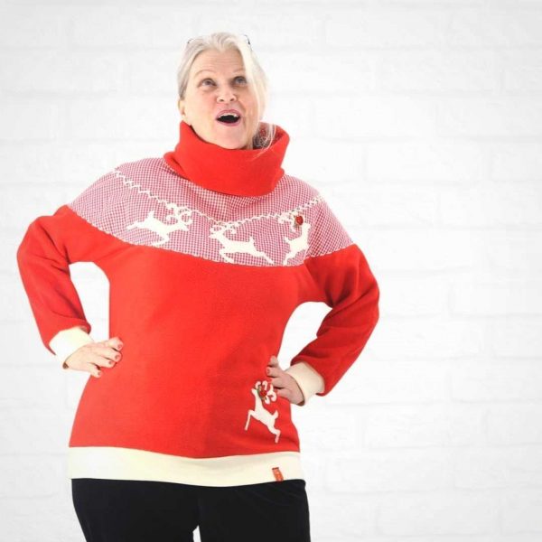 Schnittmuster für Rollkragenpullover aus Fleece 01 | TOSCAminni