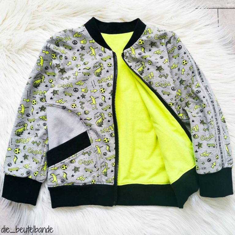 Schnittmuster für Collegejacke Jenni+Mike 21 | TOSCAminni