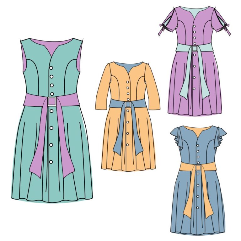 Schnittmuster für Kleid Monika 19 | TOSCAminni