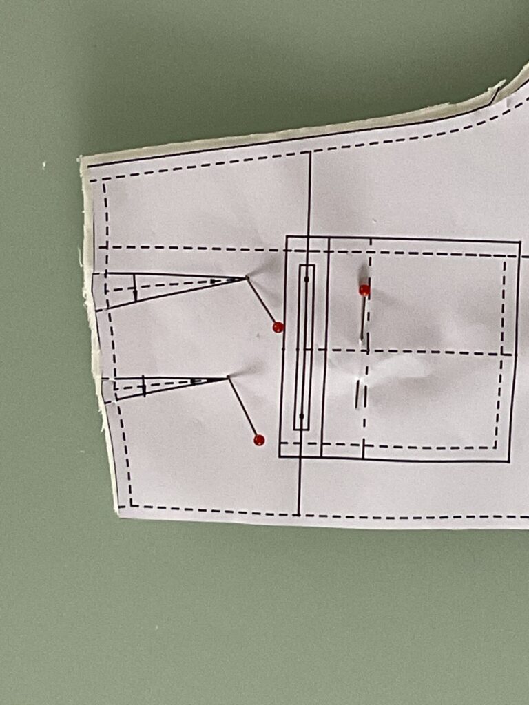 Abnäher richtig nähen: Taillenabnäher 07