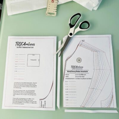 Schnitt zusammenkleben 01 | TOSCAminni