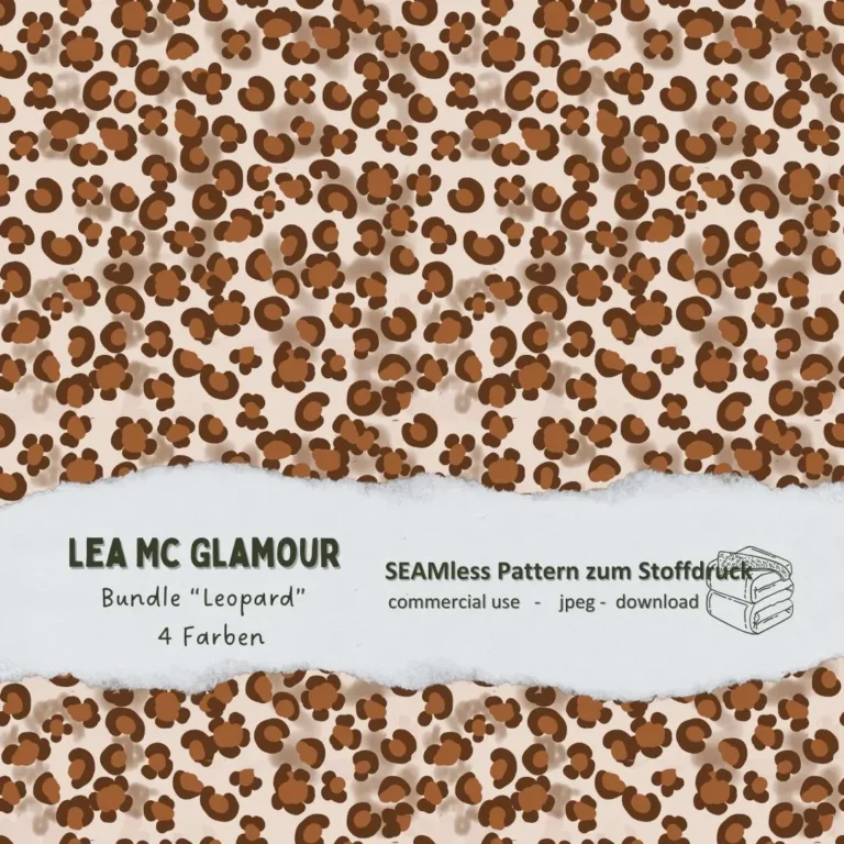 Digitales Stoffmuster: Set "Leopardenmuster" 01 | TOSCAminni
